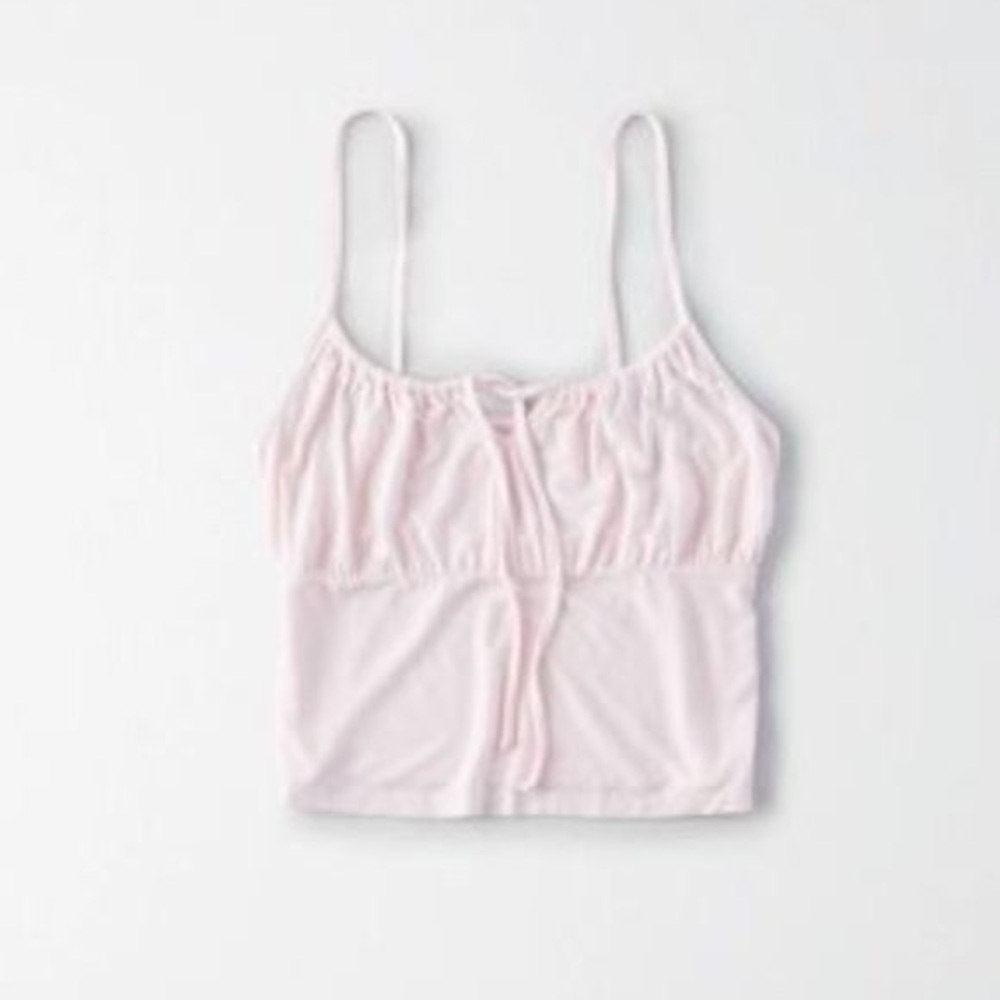soft and sexy tie front top